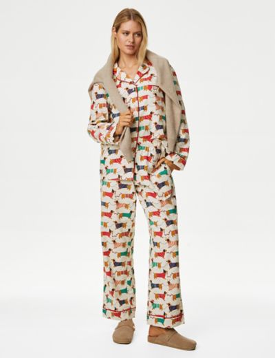 Women's Sausage Dog Family Christmas Pyjama Set